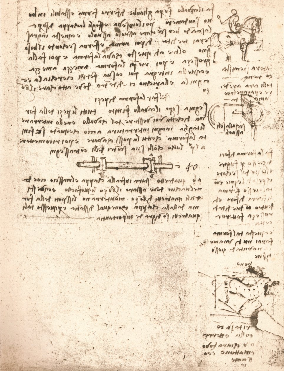 Studie k pomníku Sforza, c1482-c1499 1883 od Leonardo da Vinci
