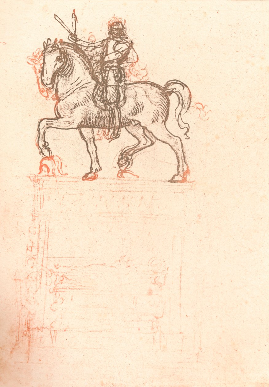 Studie k pomníku Sforza, c1482-c1499 1883 od Leonardo da Vinci