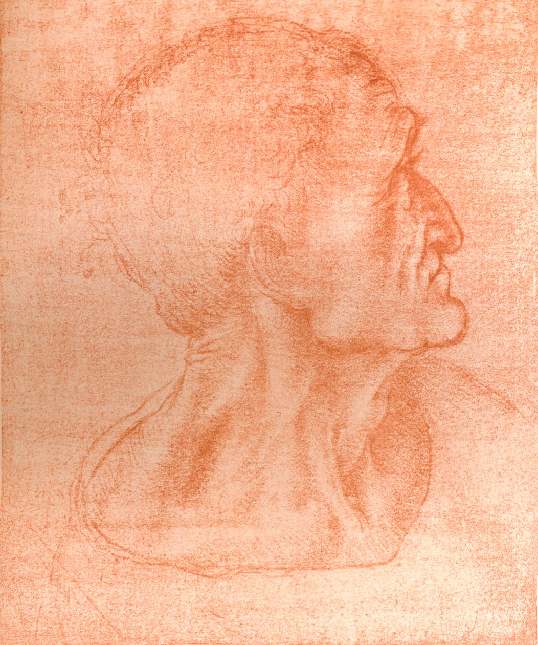 Studie pro hlavu Jidáše v ‚Poslední večeři‘, c1494-c1499 1883. od Leonardo da Vinci