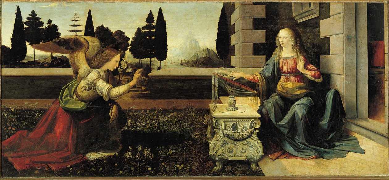Zvěstování od Leonardo da Vinci