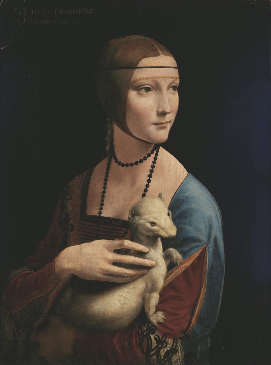 Dáma s erminem (Portrét Cecilie Gallerani). od Leonardo da Vinci