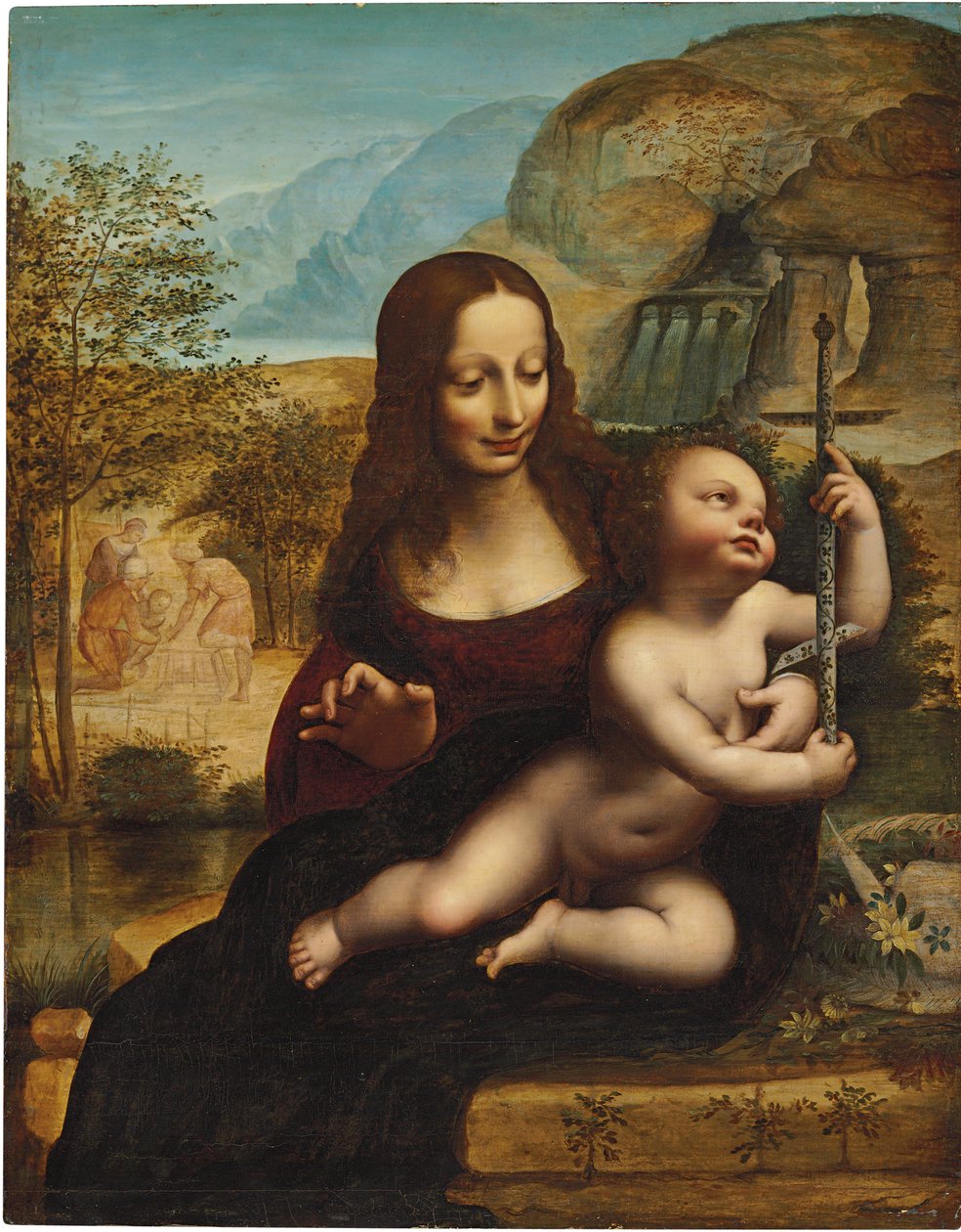 Madonna z Yarnwinderu od Leonardo da Vinci