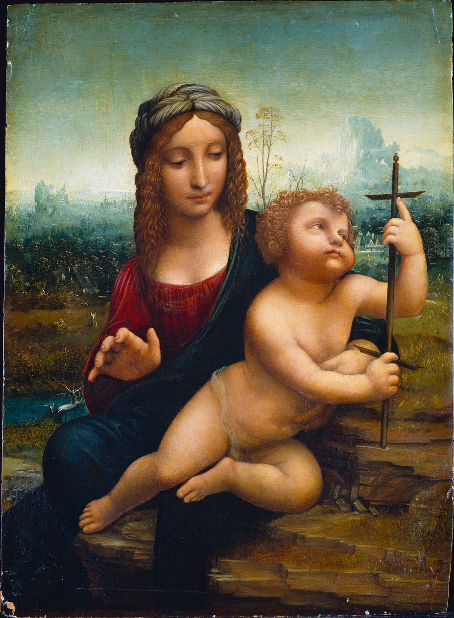 Madonna z Yarnwinderu od Leonardo da Vinci