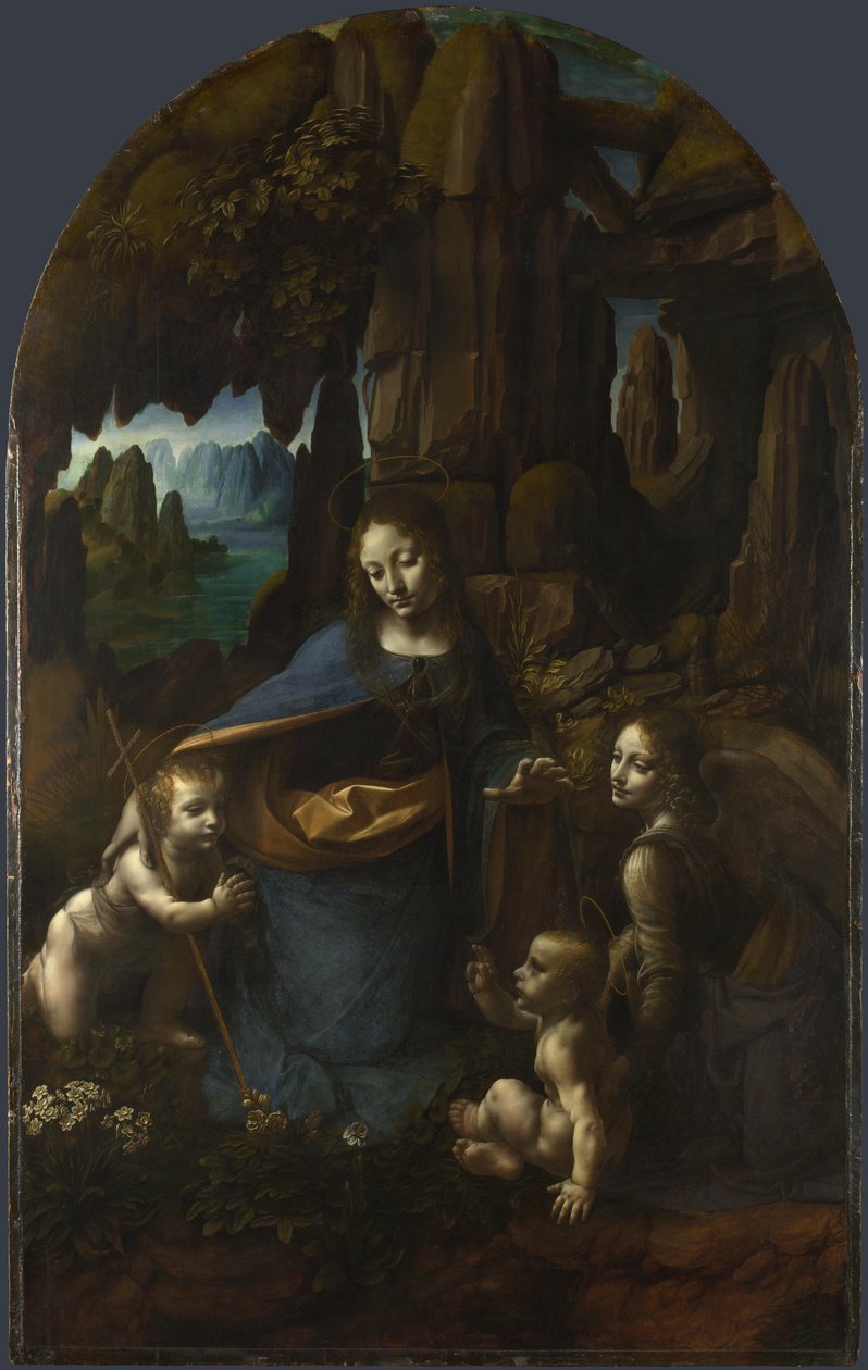 The Virgin of the Rocks, mezi 1492 a 1508 od Leonardo da Vinci
