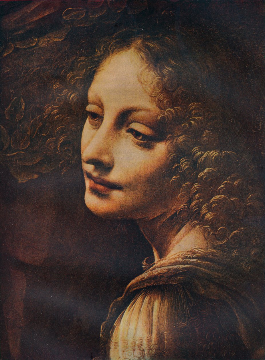 Detail Virgin of the Rocks, c1491 od Leonardo da Vinci