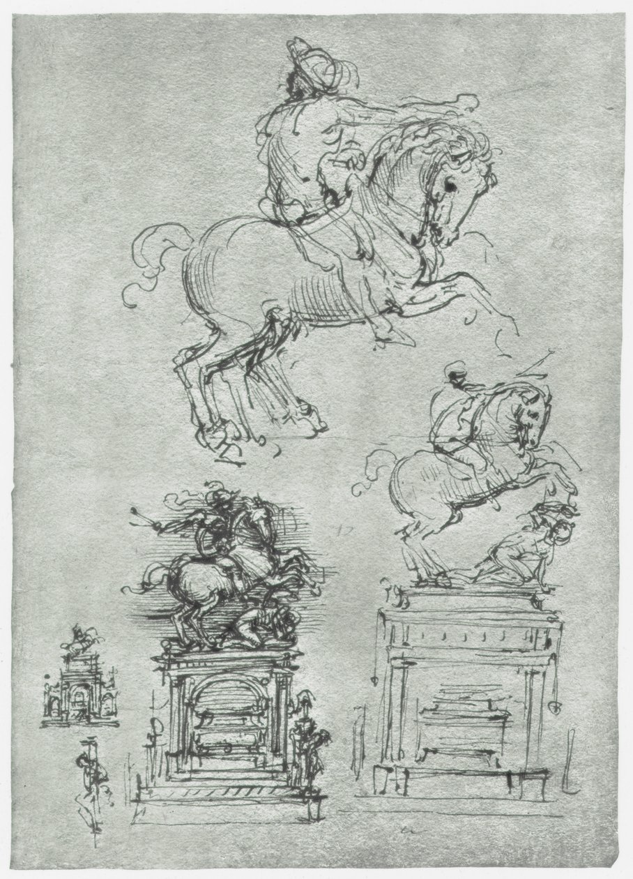 Památník Trivulzio, c1511 od Leonardo da Vinci