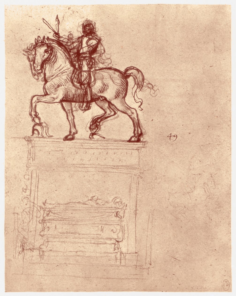 Památník Trivulzio, c1511 od Leonardo da Vinci