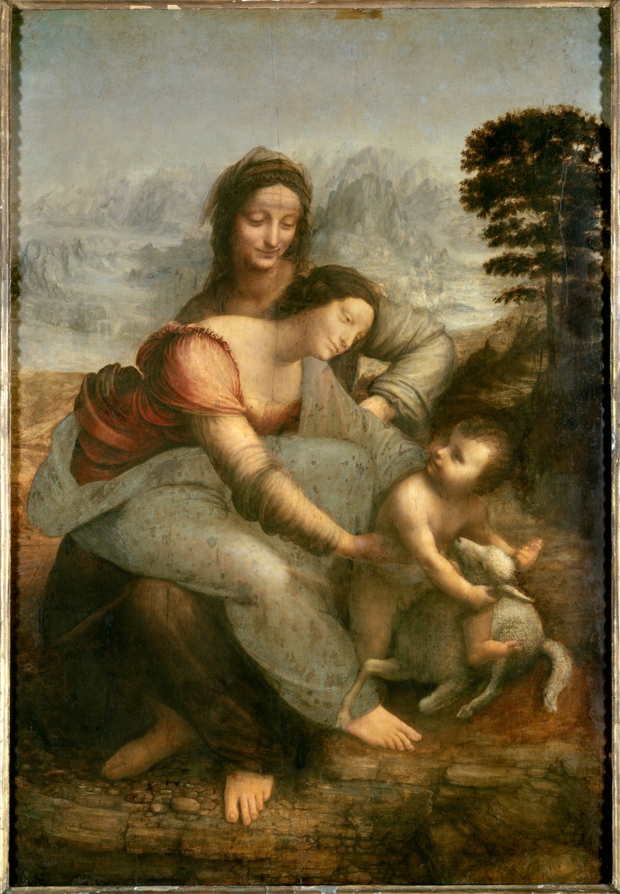 Neitsyt ja lapsi Pyhän Annan kanssa od Leonardo da Vinci