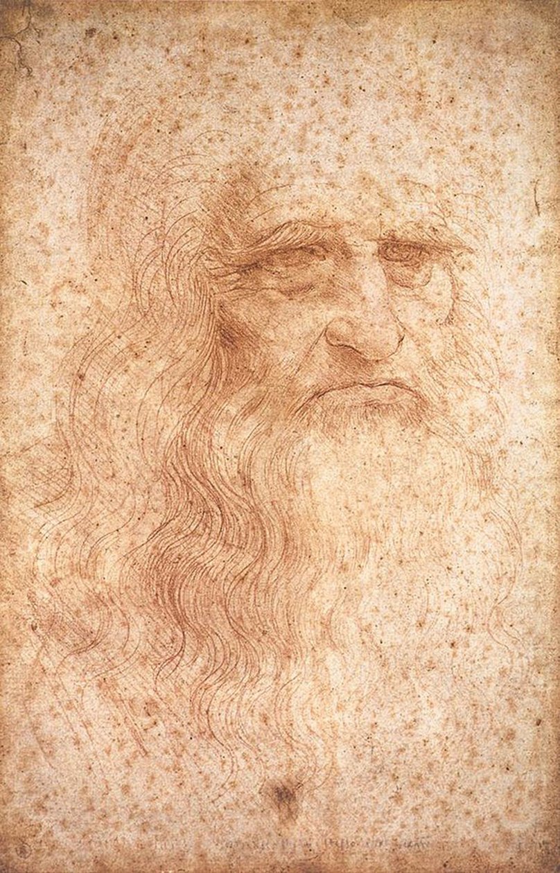 předpokládaný autoportrét od Leonardo da Vinci