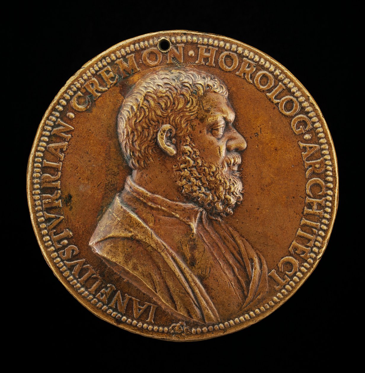 Giannello della Torre z Cremony, 1500-1585, inženýr ve službách Karla V. avers. od Leone Leoni