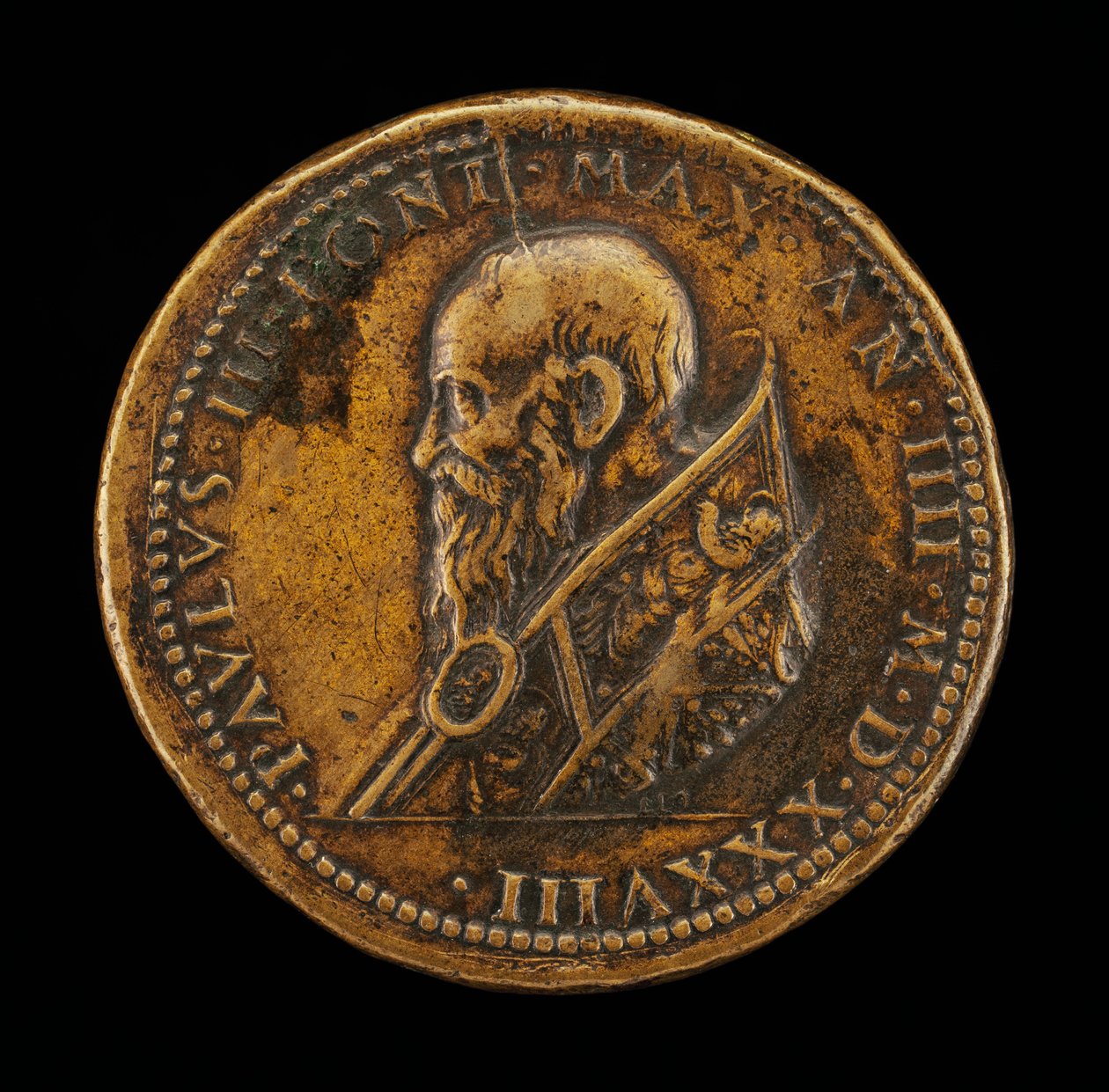Pavel III. (Alessandro Farnese, 1468-1549), papež od roku 1534 [avers] od Leone Leoni