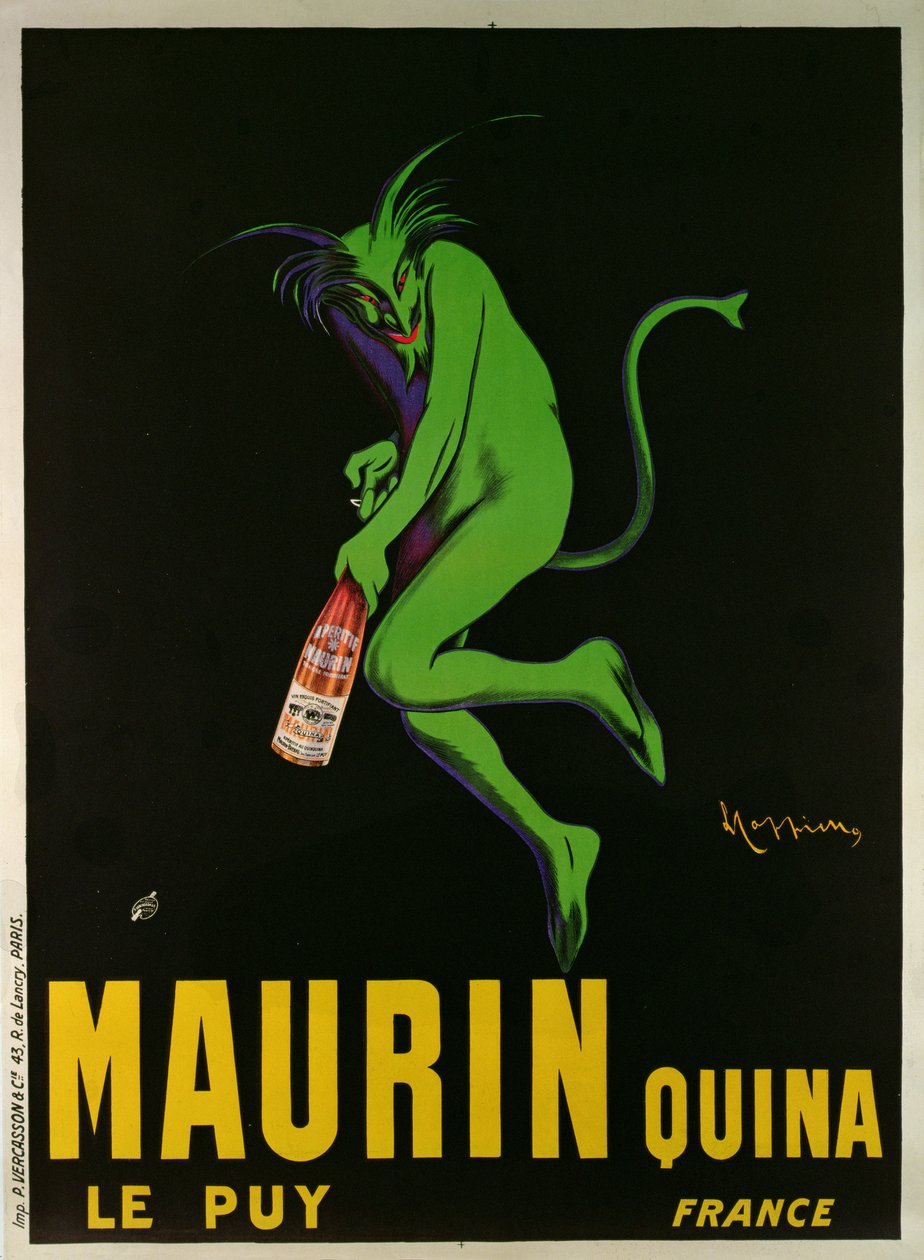 Reklamní plakát "Maurin Quina", Le Puy, Francie od Leonetto Cappiello