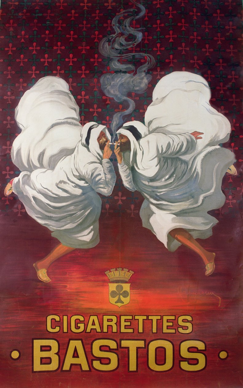 Plakát inzerující značku cigaret Bastos od Leonetto Cappiello