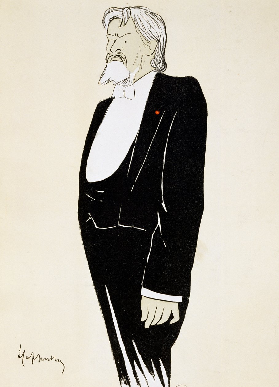 Herec Jean Mounet-Sully (1841-1916), karikatura Leonetto Cappiello (1875-1942) od Leonetto Cappiello