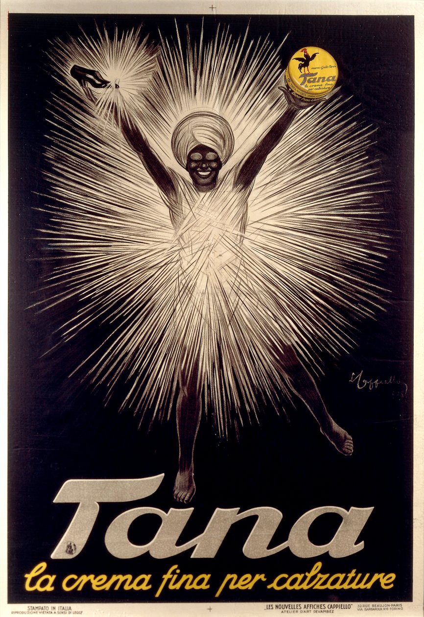 Reklama na krém na boty Tana od Leonetta Cappiella, plakát od Leonetto Cappiello
