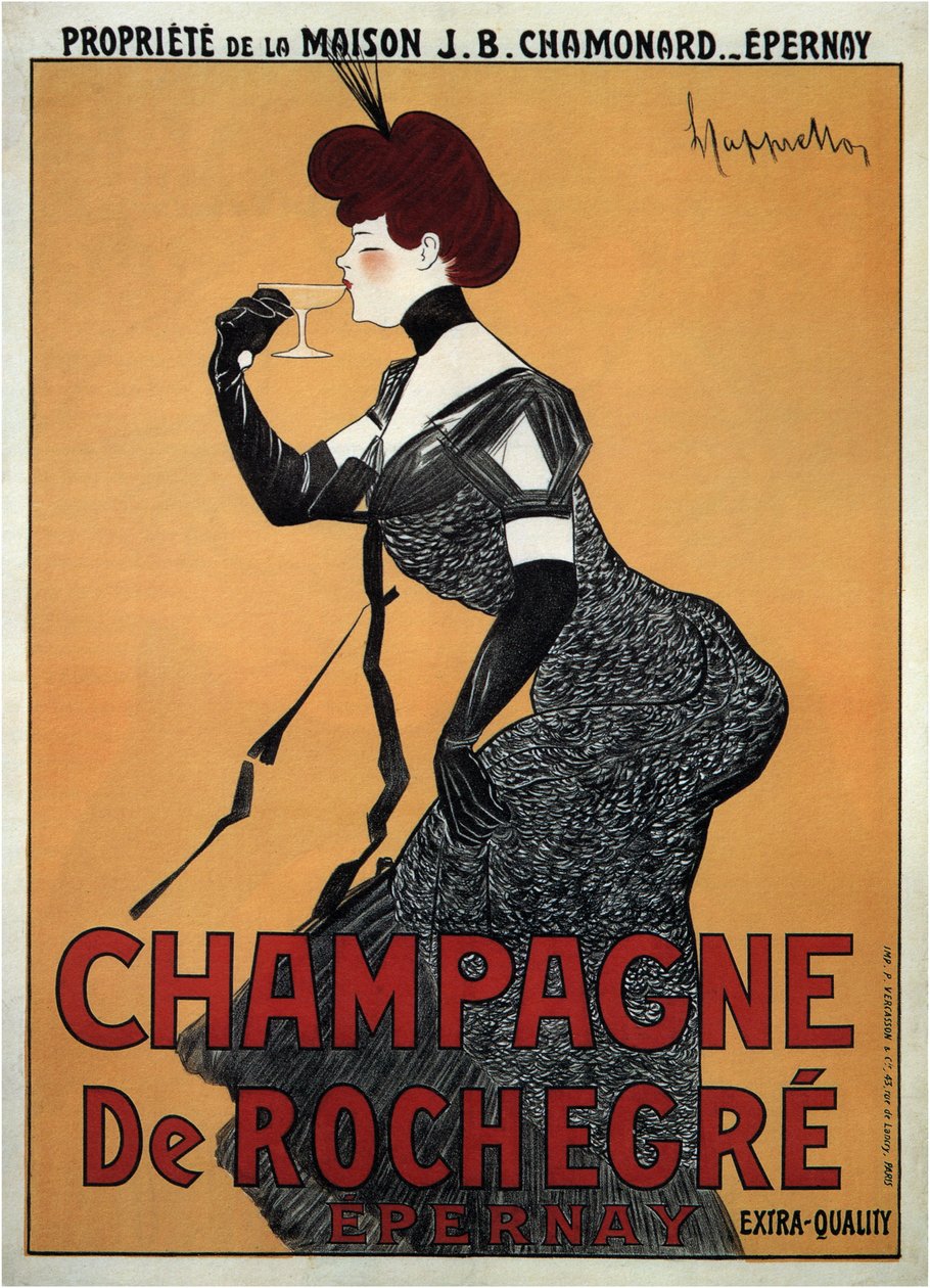 Rochegre Champagne (plakát) od Leonetto Cappiello