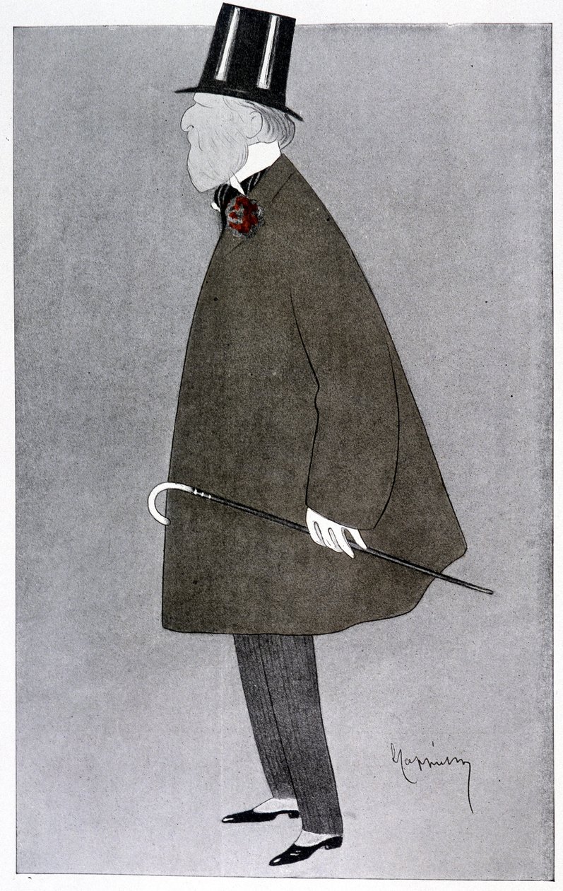 Komiksový portrét Jacquese Douceta ve „“Fantasio“““. od Leonetto Cappiello