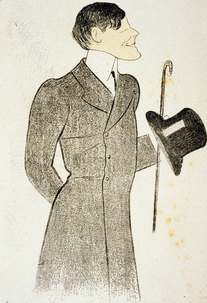 Francis de Croisset (1877 1937) autor dramatických děl spolu s RobertemDeflersem z „Vignes du seigneur“ přítele Marcela Prousta Kresba od Cappiela 1905 od Leonetto Cappiello