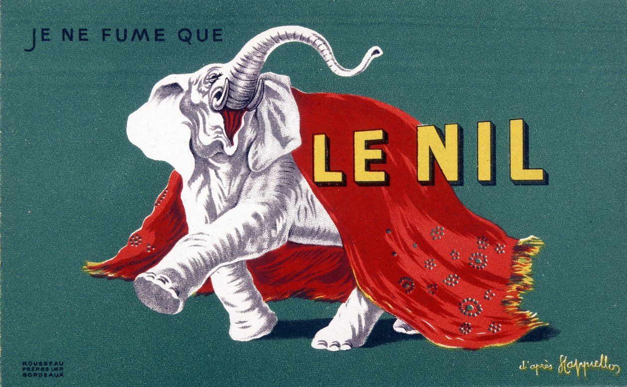 Kouřím pouze Nil. Reklamní plakát na cigarety "The Nile" od Leonetta Cappiella (1875-1942). sd. 20. stol. od Leonetto Cappiello