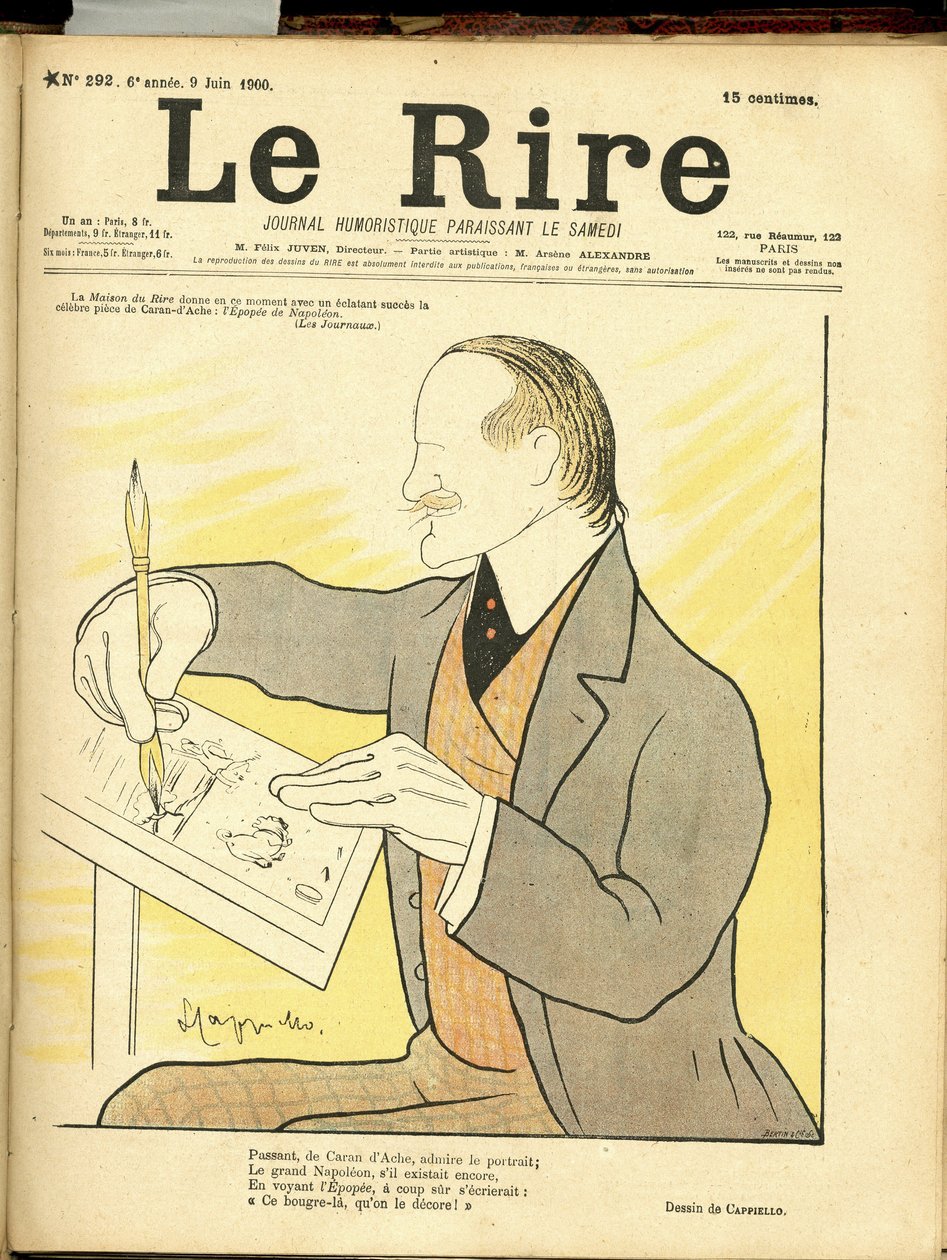Ilustrace Leonetta Cappiella dit Cappiello (1875-1942) pro obálku Le Rire od Leonetto Cappiello