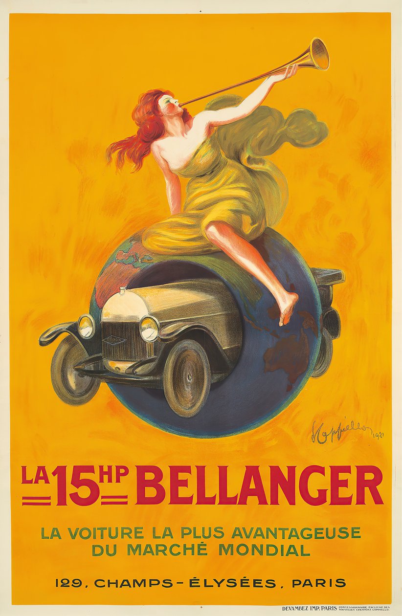 Bellanger 15HP, 1921. od Leonetto Cappiello