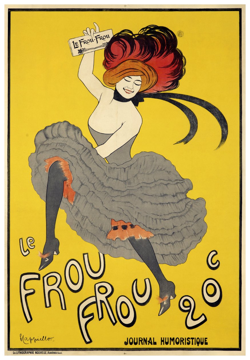 Le Frou-Frou (1899) inaugurační vydání od Leonetto Cappiello