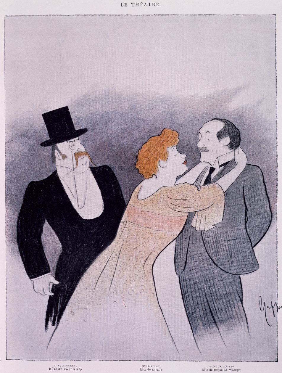 Lucette v divadle Ginnasio, Leonetto Cappiello (1875-1942) od Leonetto Cappiello