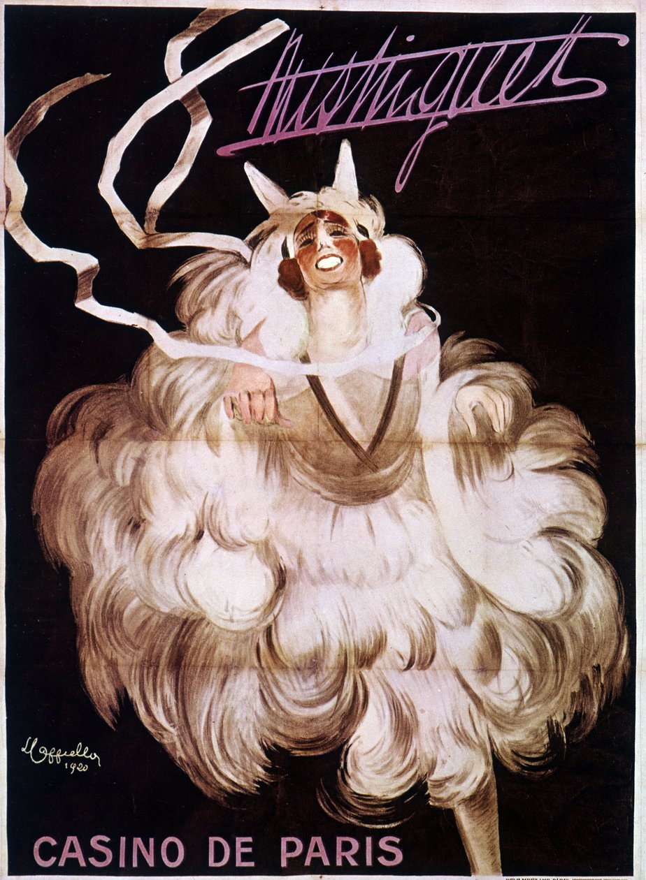 Mistinguett (Mistinguette) v kasinu de Paris, plakát Leonetta Cappiella (1875-1942) od Leonetto Cappiello