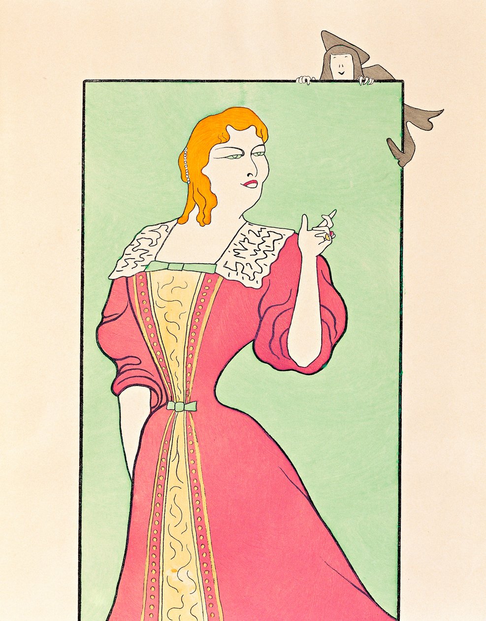 Herečka Marie-Louise (Marie Louise) Marsy (1866-1942) hraje postavu Elmire ve hře "Tartuffe ou l