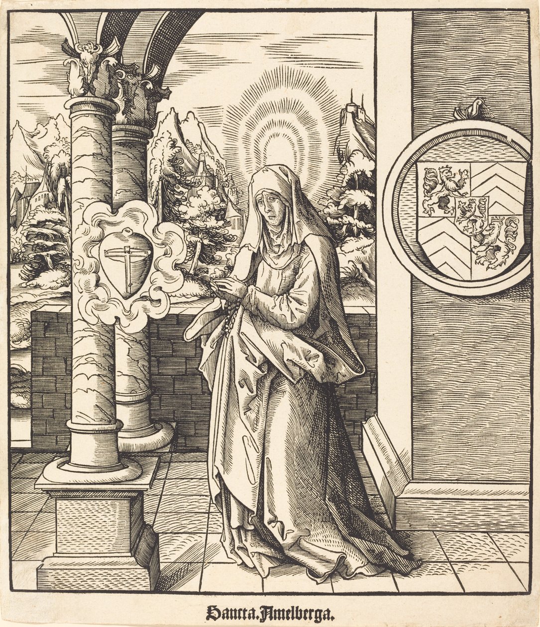 Saint-Amelberga od Leonhard Beck