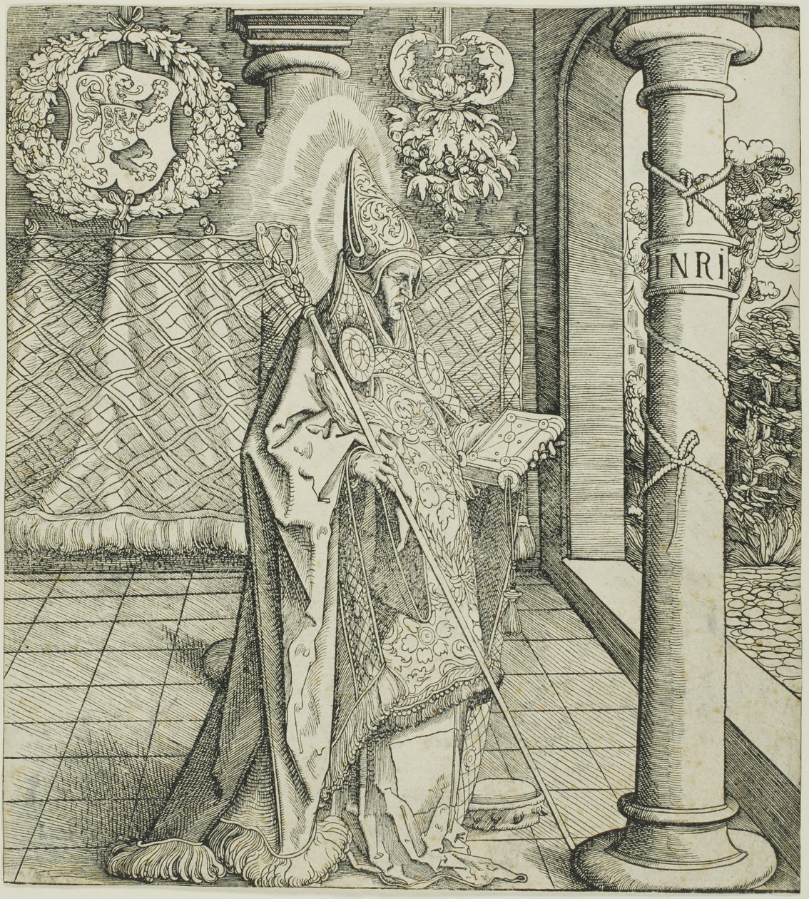 Saint Emesbertus, od svatých spojených s rodem Habsburků od Leonhard Beck