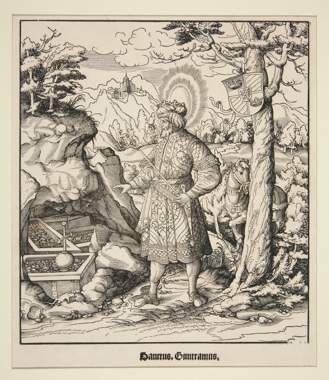 Svatý Guntramus od Leonhard Beck
