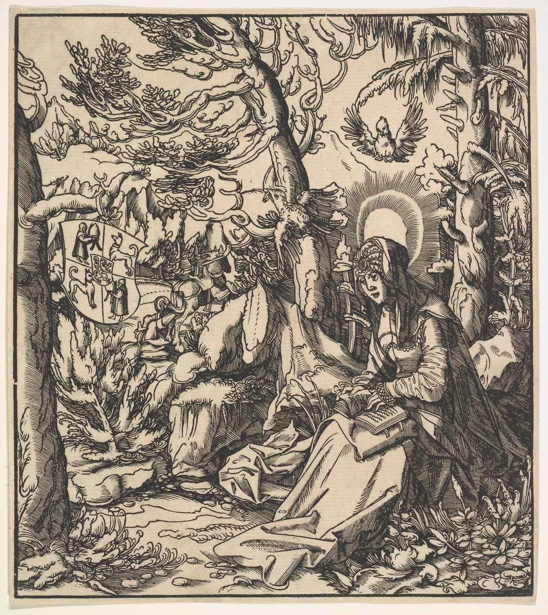 Svatá Ita z Toggenburgu, od habsburských svatých, 1516-18. od Leonhard Beck
