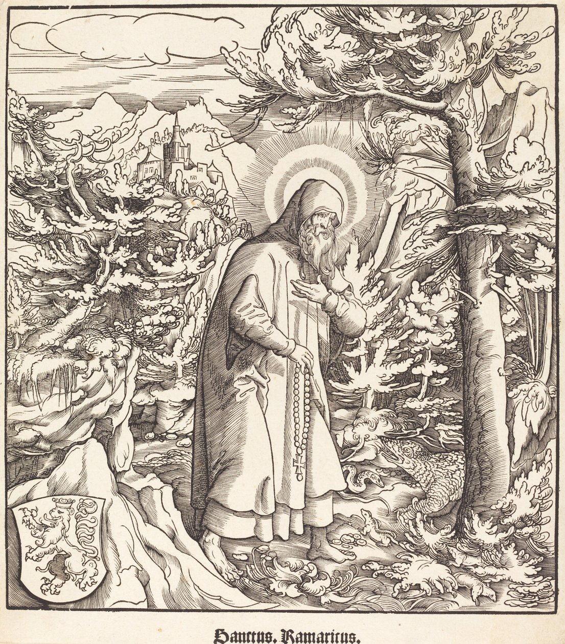 Svatý Ramaricus od Leonhard Beck