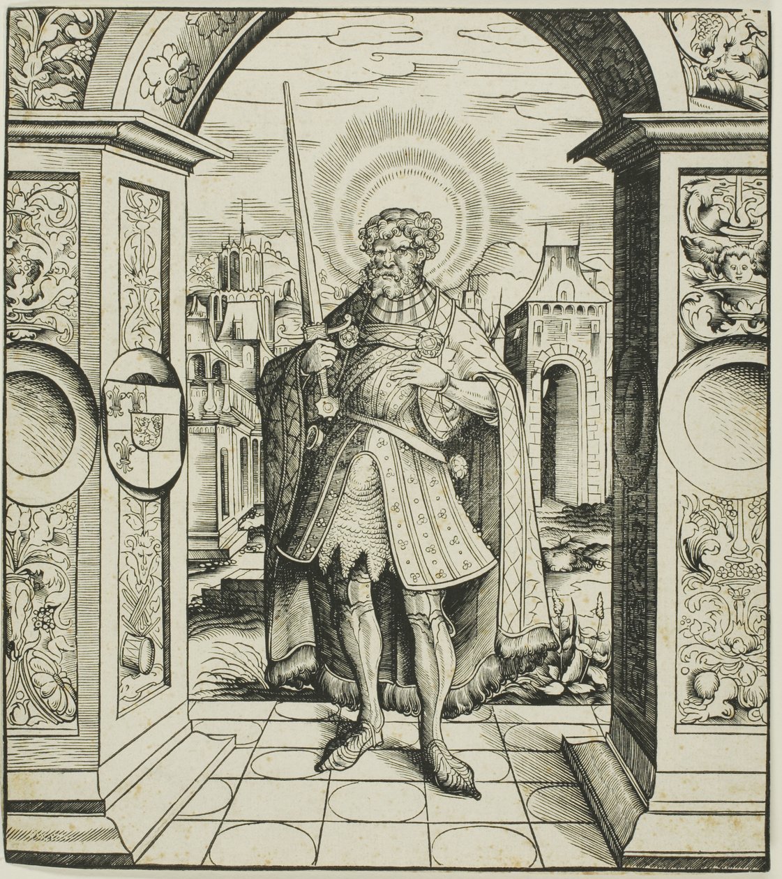 Svatý Rolandus, od svatých spojených s rodem Habsburků od Leonhard Beck