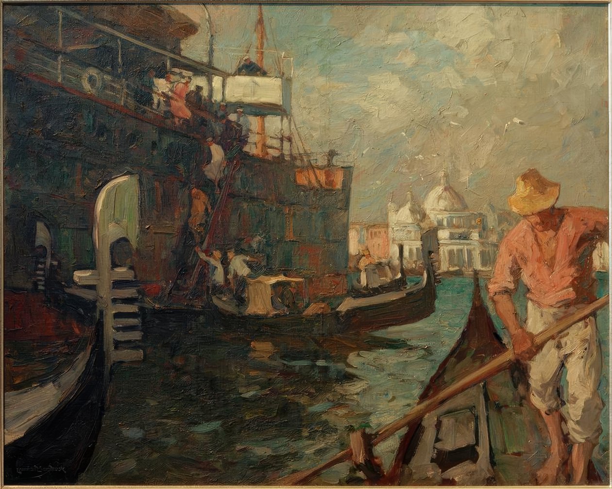 Vylodění v Benátkách od Leonhard Sandrock