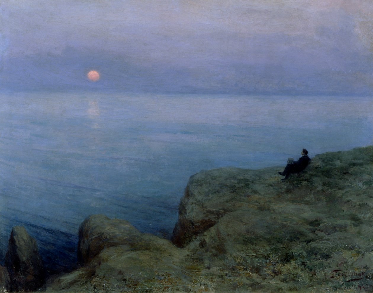 Alexander Puškin (1799-1837) na pobřeží, 1896 od Leonid Osipovic Pasternak