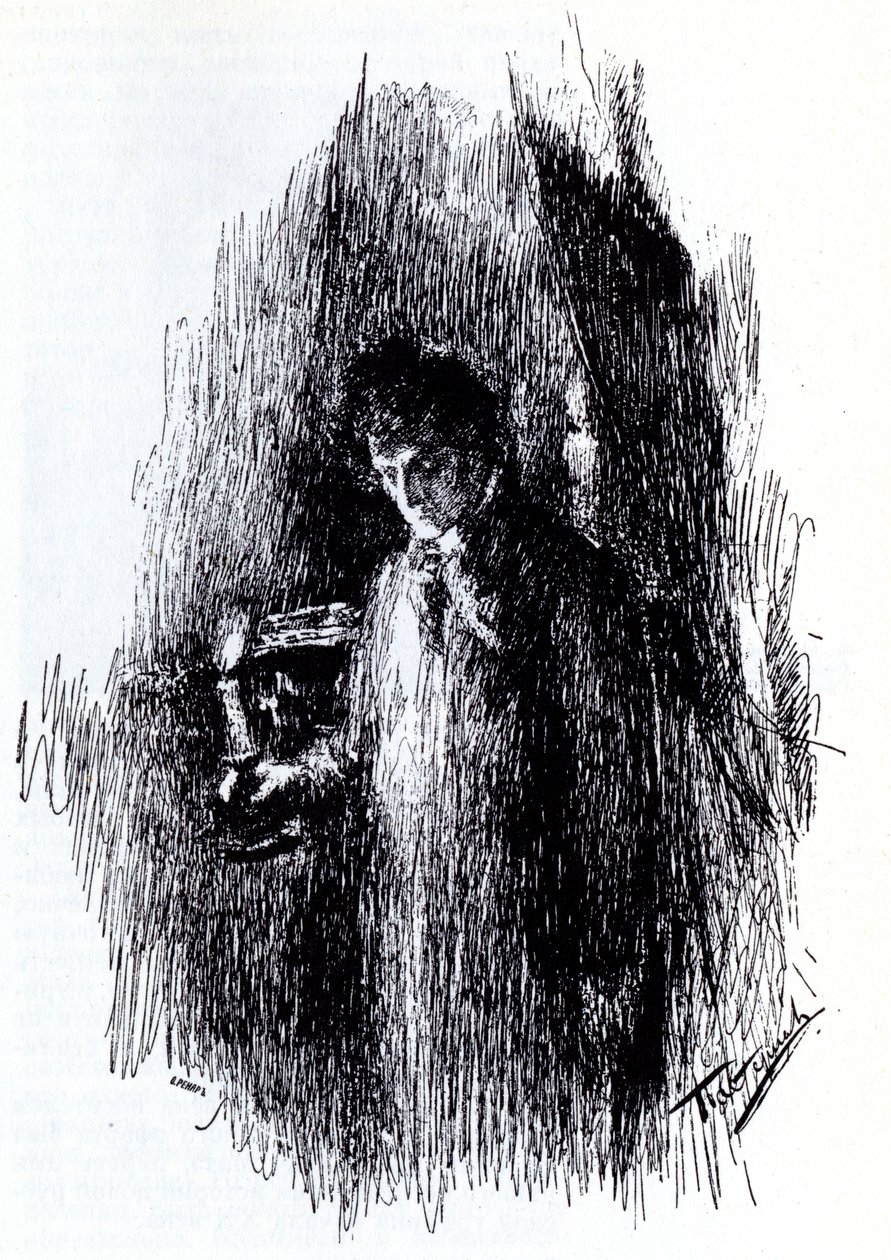 Ilustrace k dramatu Maškaráda M. Lermontova, 1891 od Leonid Osipovic Pasternak