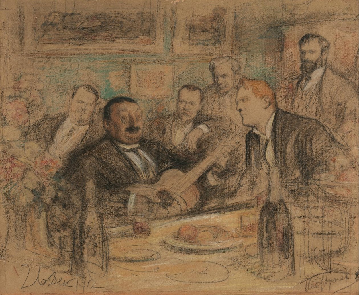 Svátek Konstantina Korovinse, 1912 od Leonid Osipovic Pasternak
