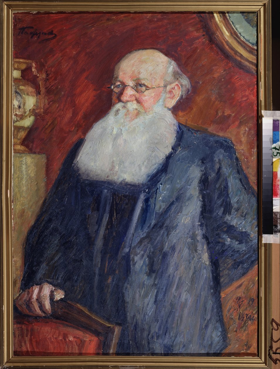 Portrét revolučního hraběte Pierra (Pyotr) Alekseeviče Kropotkina (Pyotr A. Kropotkin) (1842-1921). Obraz Leonida Osipoviče Pasternaka (1862-1945), tempera na plátně od Leonid Osipovic Pasternak