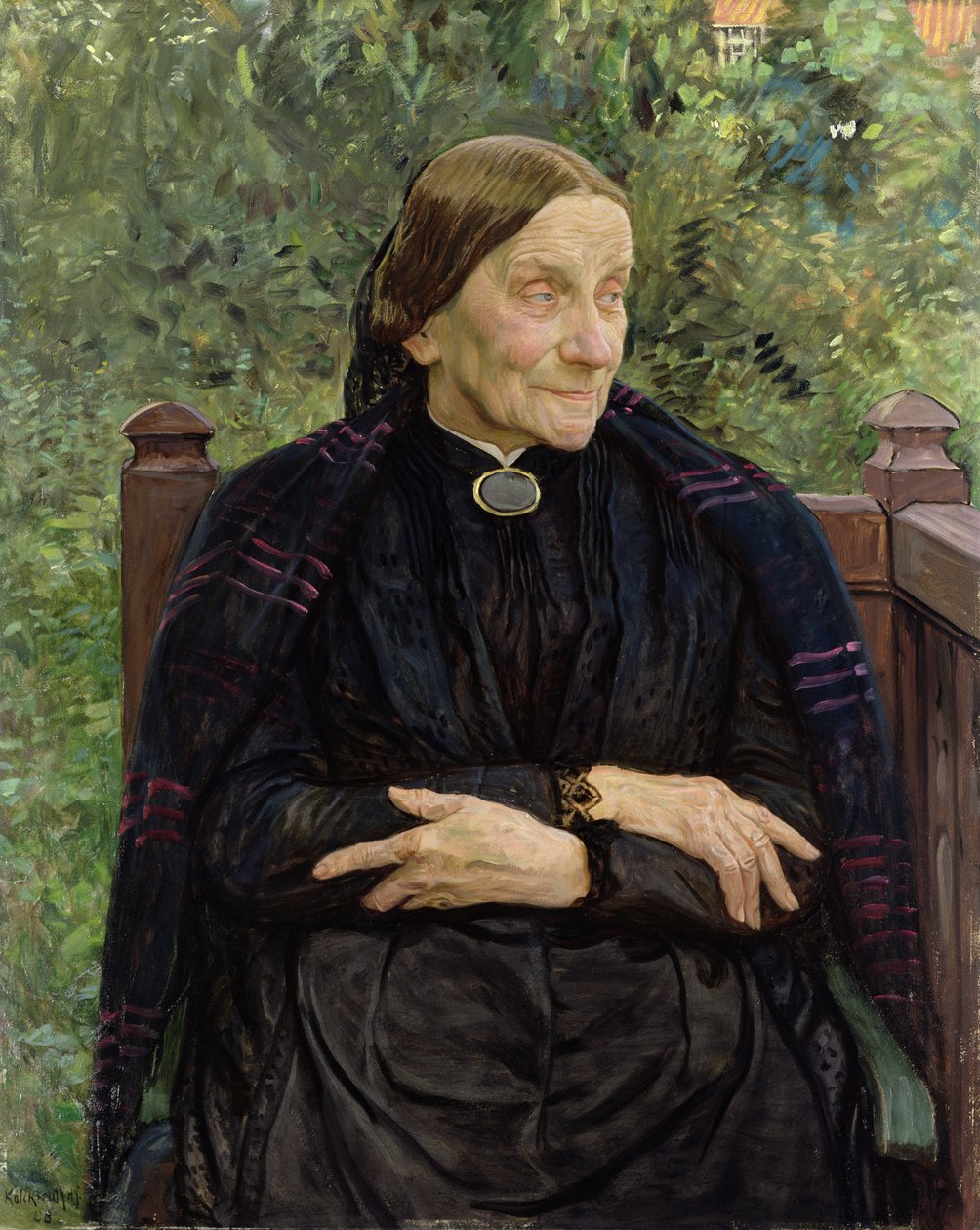 Lichtwarkova matka, 1908 od Leopold Karl Walter von Kalckreuth