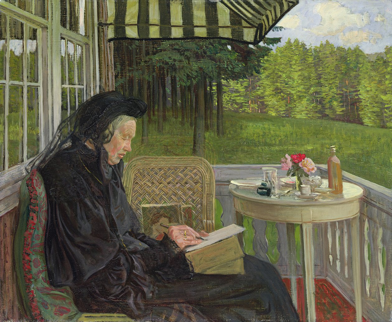 Marie Zacharias, Slunečný večer, 1904 od Leopold Karl Walter von Kalckreuth