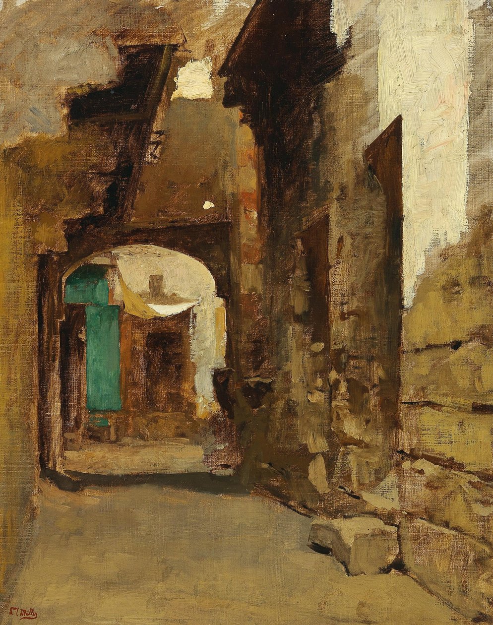 Orientální ulice od Leopold Muller