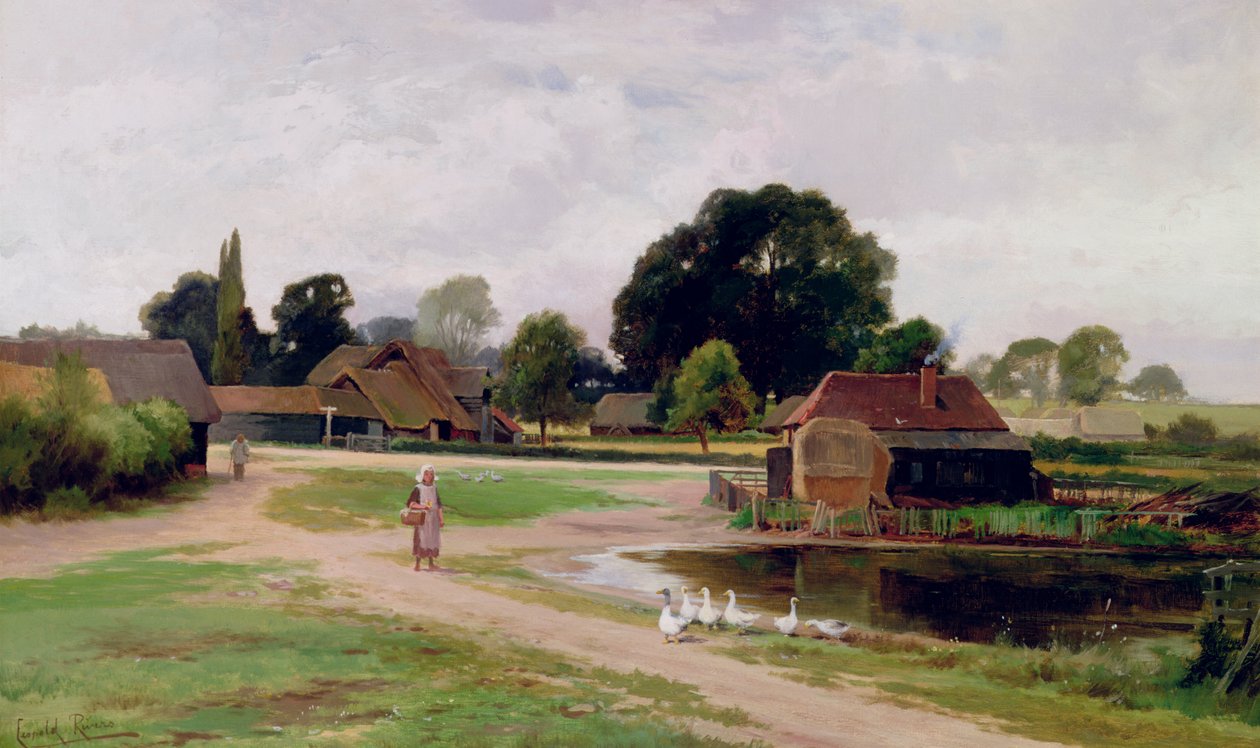 Mezi Church End a Flitwick, Bedfordshire od Leopold Rivers