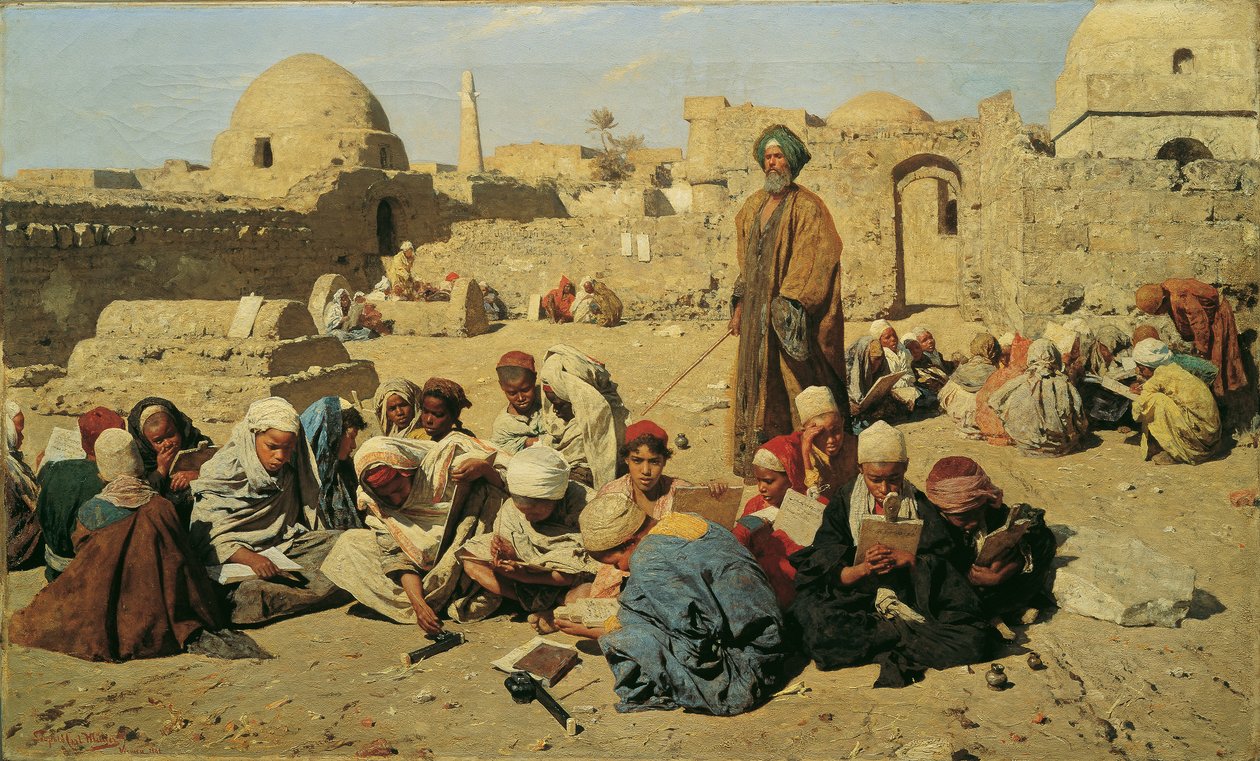 školy v Horním Egyptě od Leopold Carl Muller