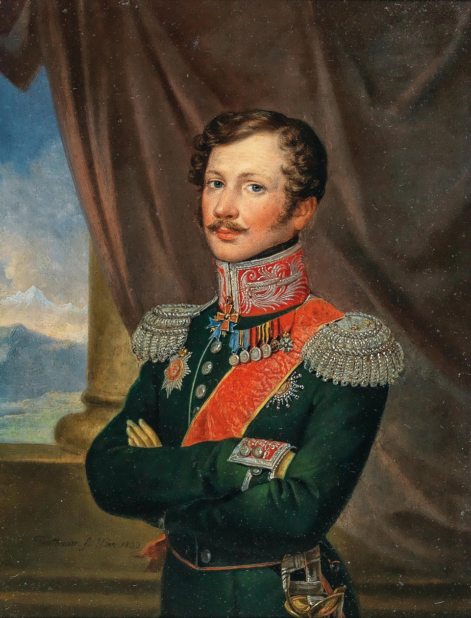 Portrét generálporučíka Paula Andrease Edlera von Rennenkampff 1790-1857, 1833. od Leopold Fertbauer