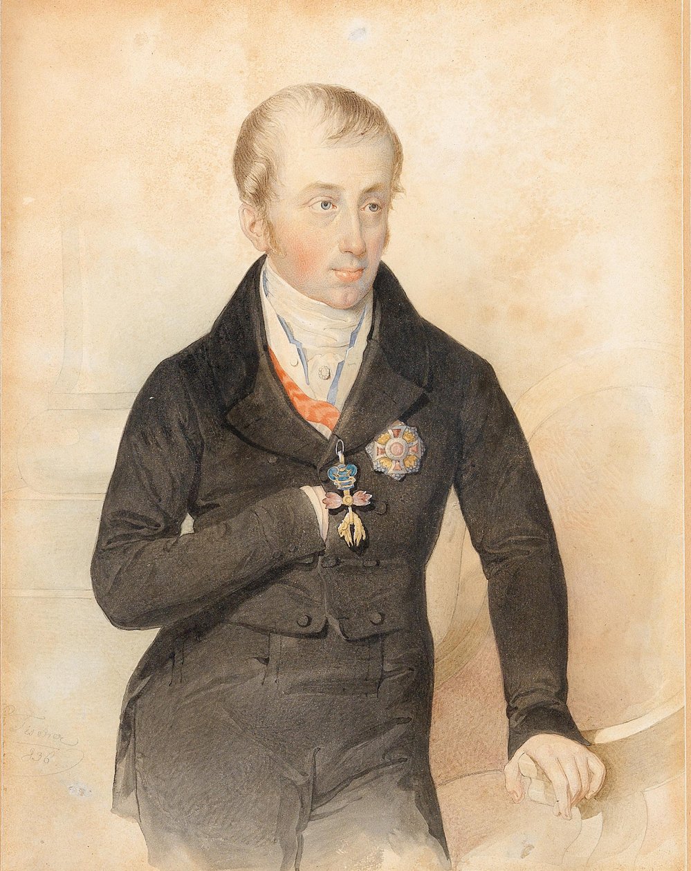 Portrét císaře Ferdinanda I. Rakouského 1793-1875, 1836. od Leopold Fischer