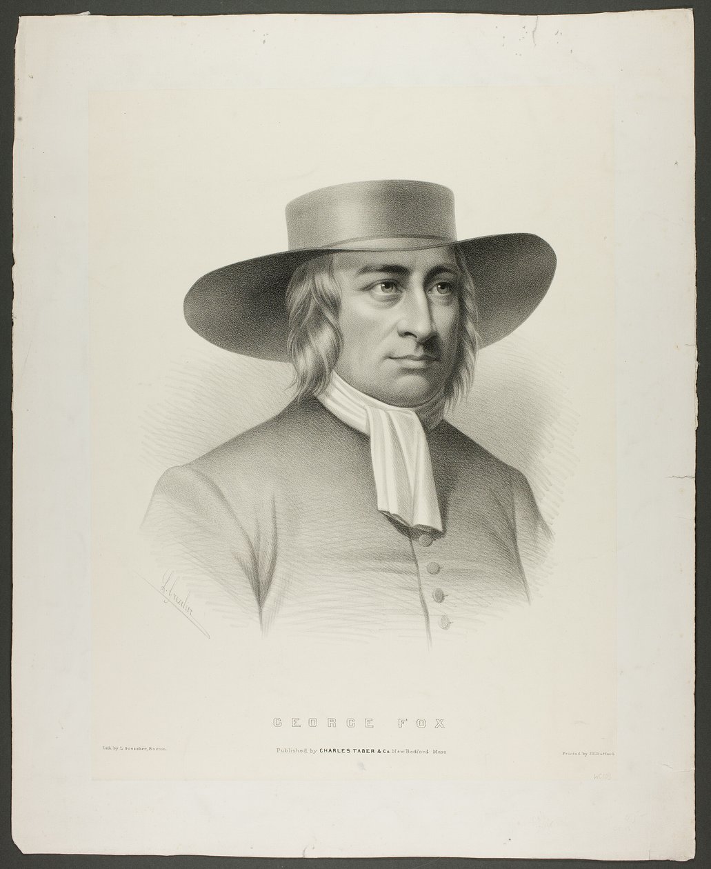 George Fox od Leopold Grozelier