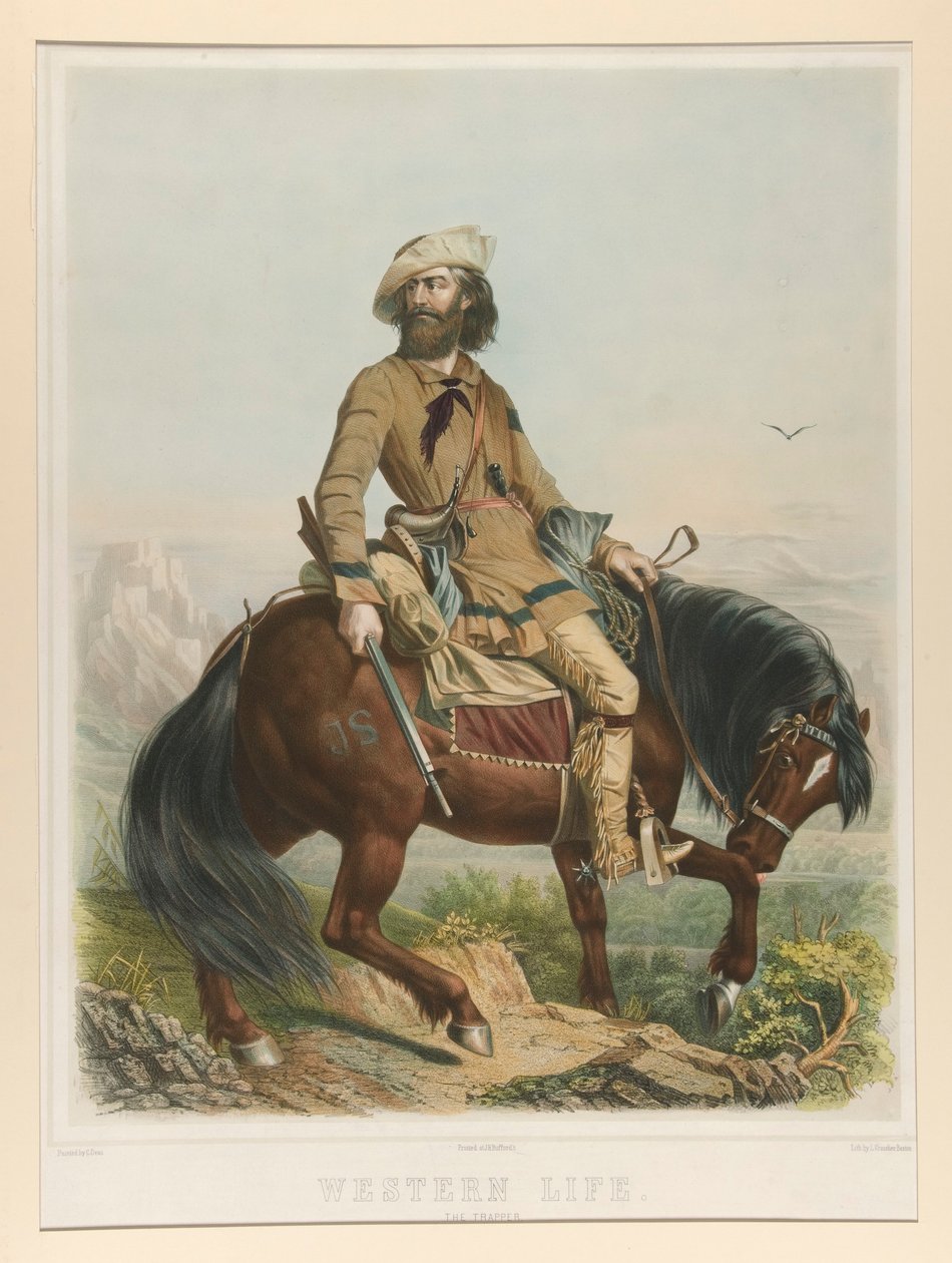 Západní život, Trapper od Leopold Grozelier