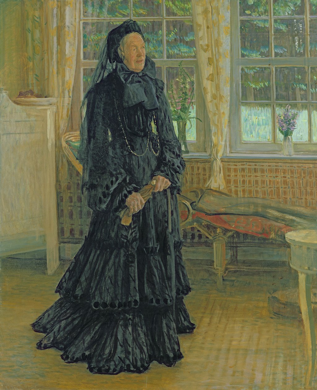 Marie Zacharias (1828-1907) Deštivý den, 1904 od Leopold Karl Walter von Kalckreuth